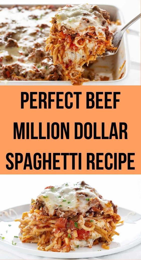 Perfect Beef Million Dollar Spaghetti Recipe - TASTYDONE