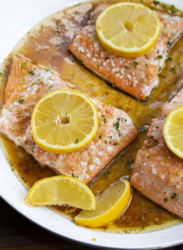 Perfectly Baked Brown Butter Honey Glazed Salmon