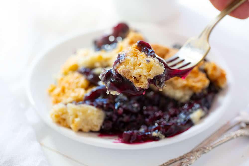 Incredibly Easy Blueberry Dump Cake