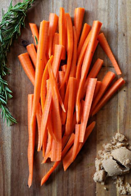 Brown Sugar and Rosemary Roasted Carrots