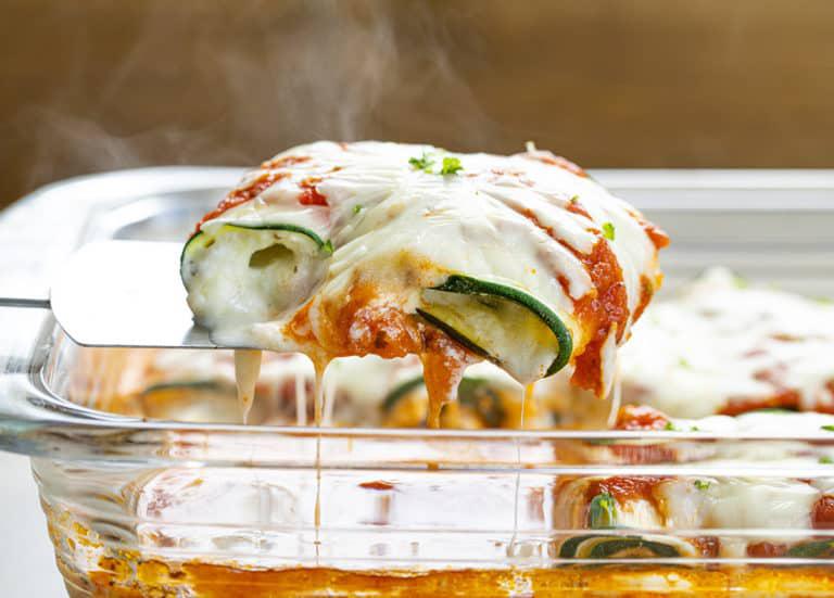 Baked Five Cheese Zucchini Roll Ups Recipe