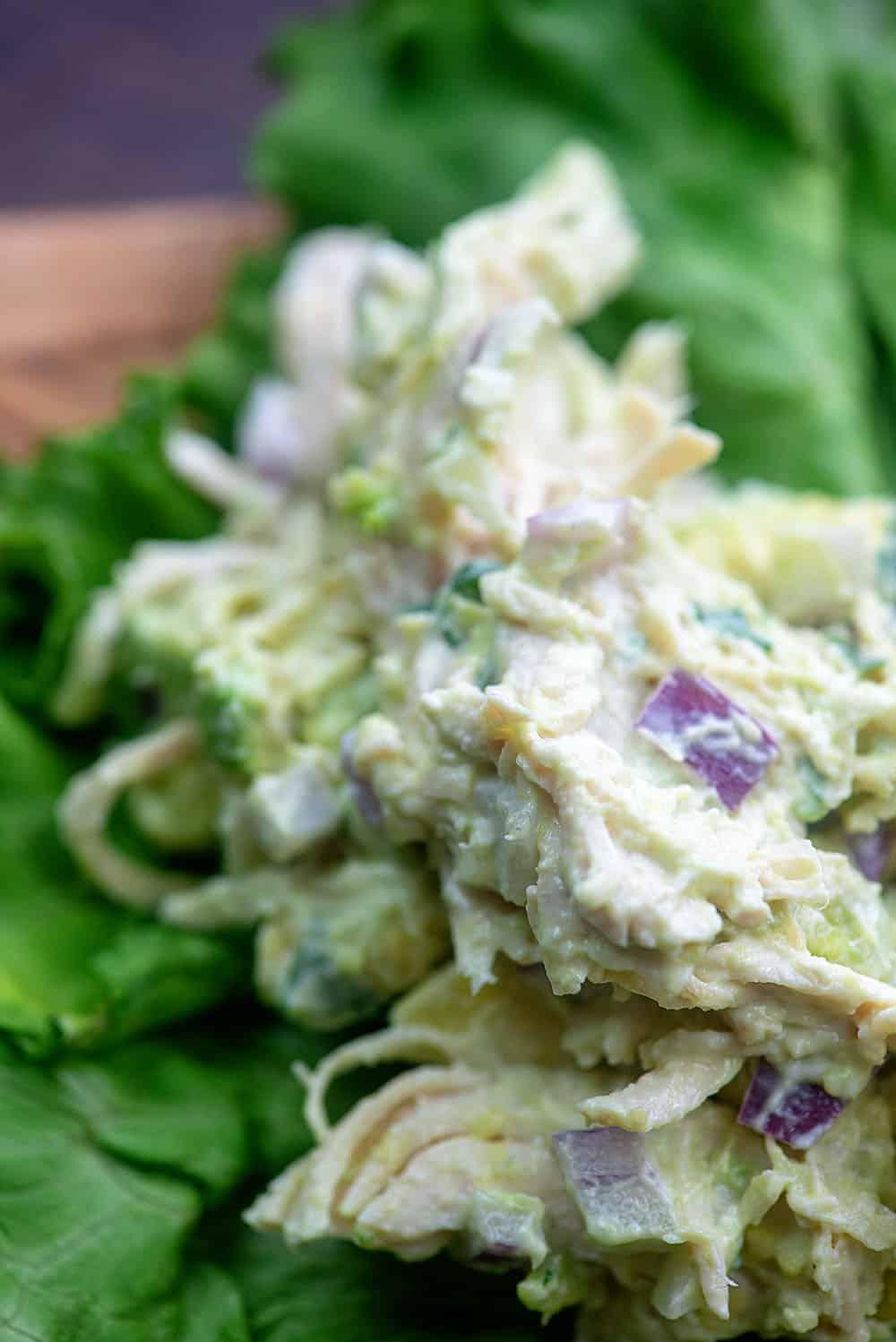 The Best Low Carb Avocado Chicken Salad - TASTYDONE