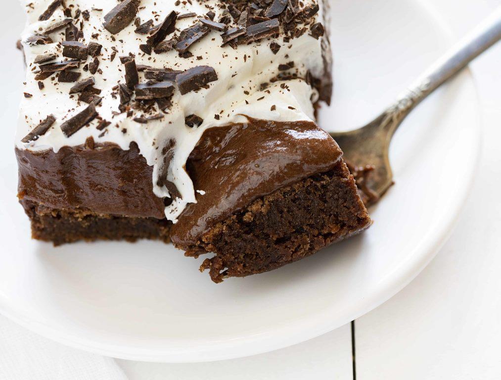 The Most Delicate French Silk Brownies