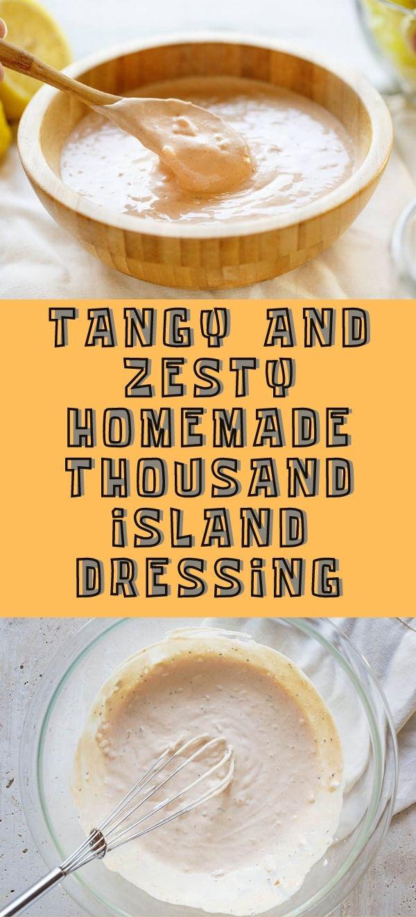Tangy and Zesty Homemade Thousand Island Dressing