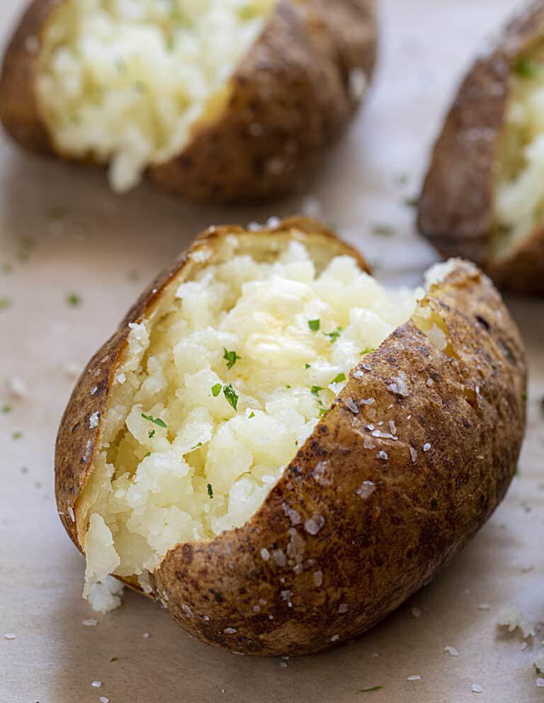 Tender Air Fryer Baked Potatoes
