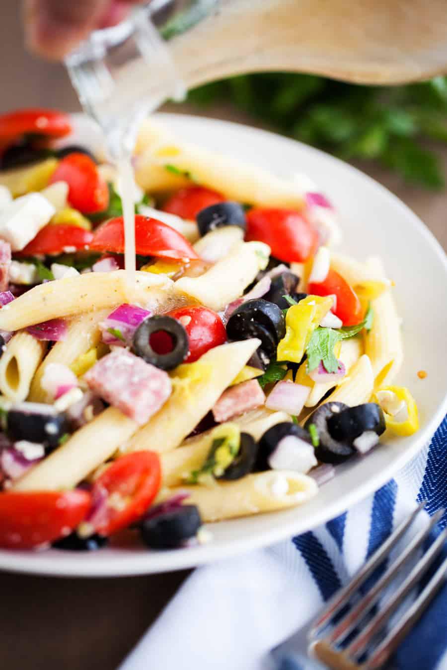 Light and Tangy Italian Pasta Salad