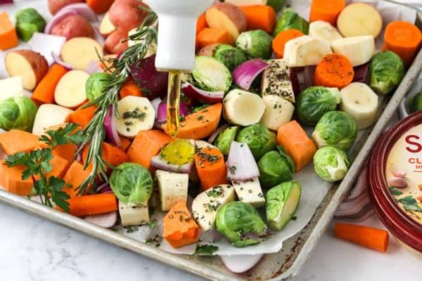 The Tastiest Roasted Vegetables with Smashed Garlic