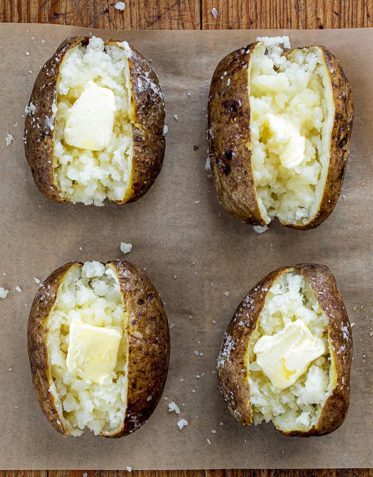 Tender Air Fryer Baked Potatoes