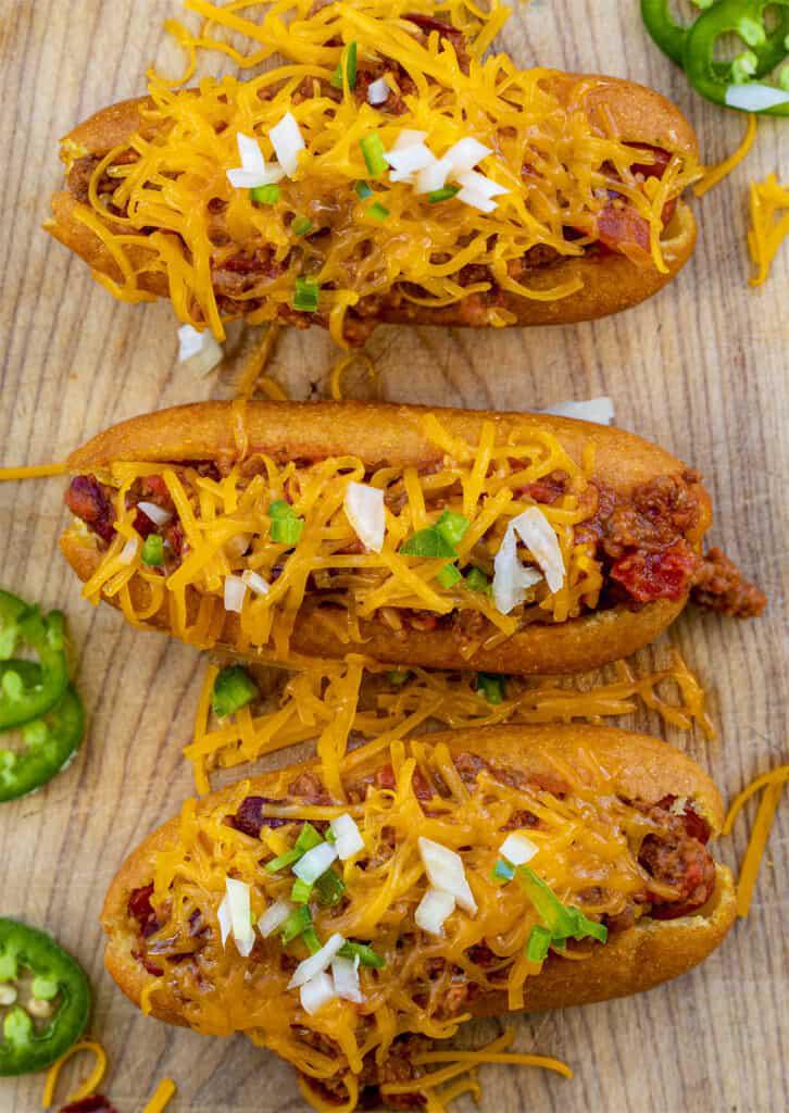 Awesome Homemade Chili Cheese Corn Dogs - TASTYDONE