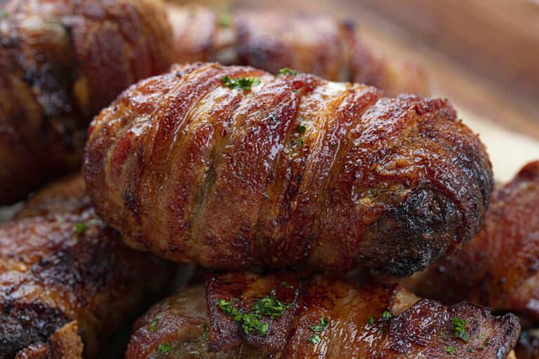 Bacon Wrapped Air Fryer Armadillo Eggs