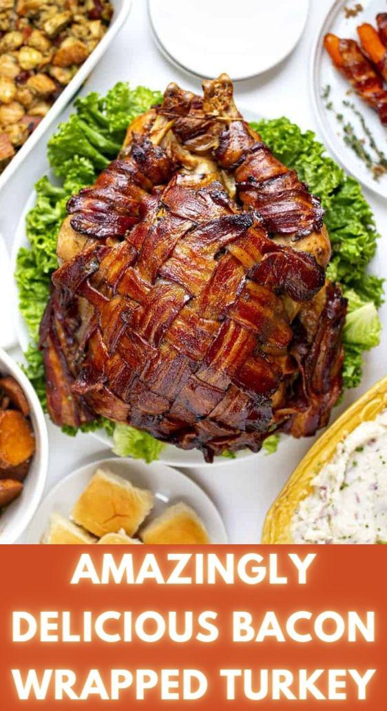 Amazingly Delicious Bacon Wrapped Turkey