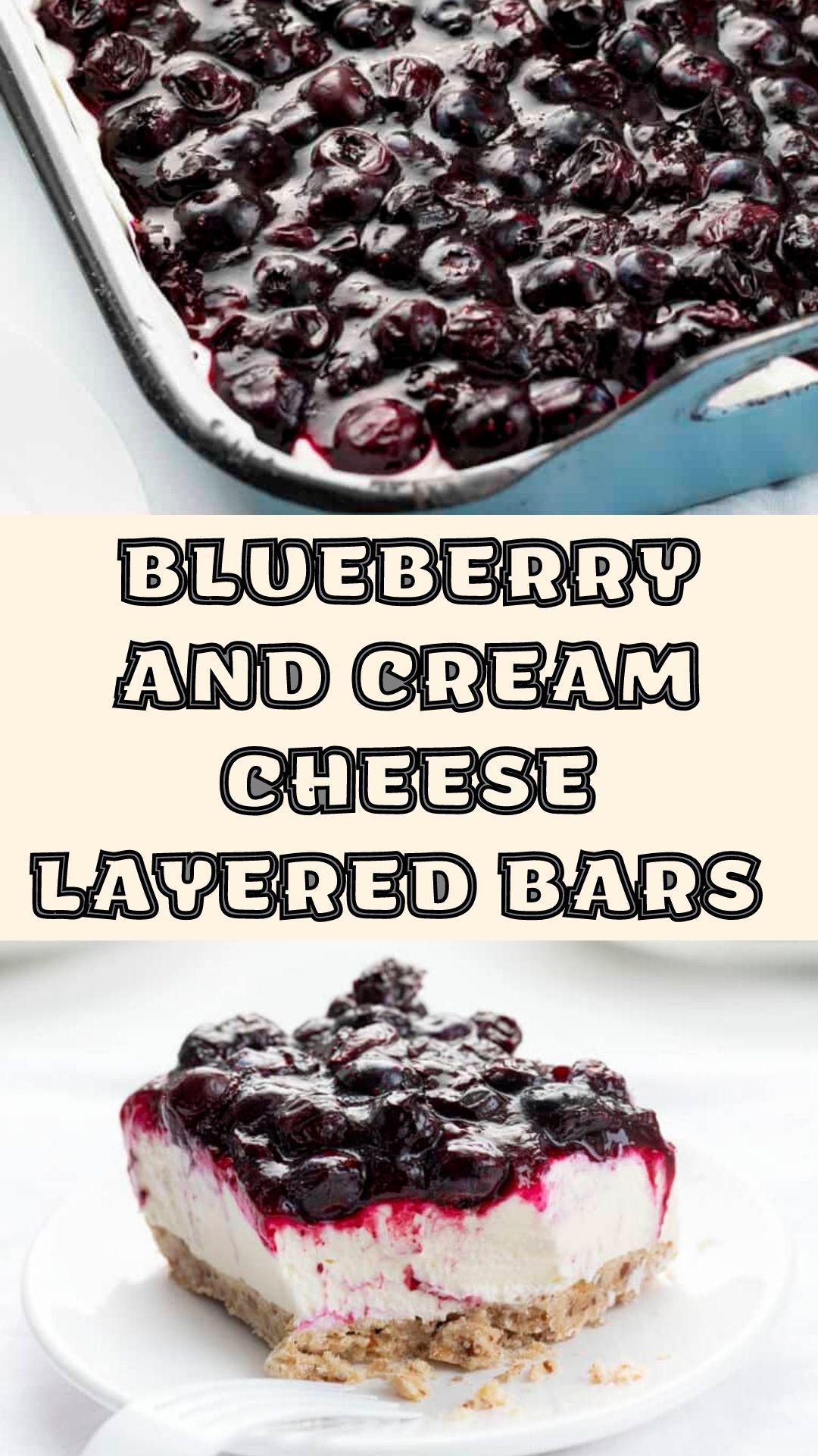 Blueberry and Cream Cheese Layered Bars Recipe