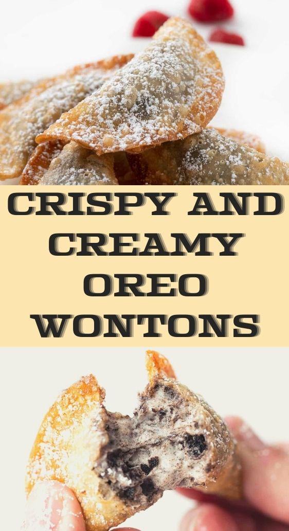 Crispy and Creamy Oreo Wontons