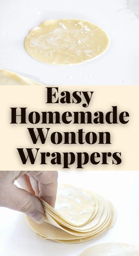 Easy Homemade Wonton Wrappers