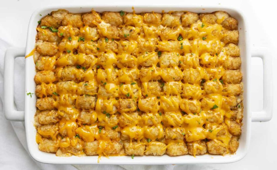 Quick and Easy Tater Tot Hotdish