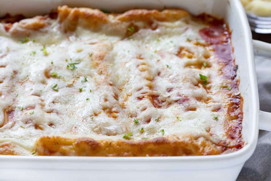 Perfect Manicotti with Three Kinds of Cheese