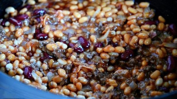 The very best Slow Cooker Cowboy Beans Recipe