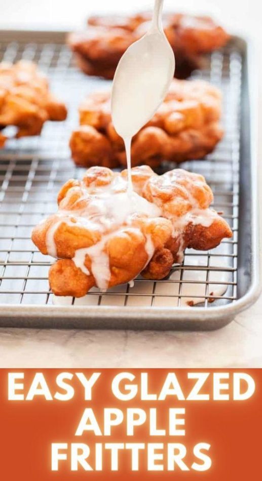 Easy Glazed Apple Fritters