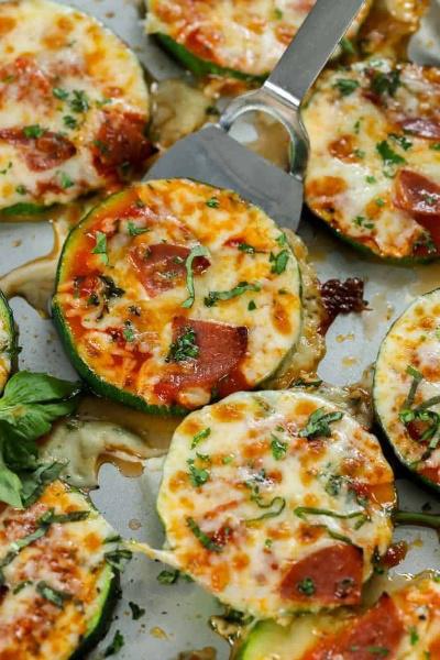 Amazingly Delicious Zucchini Pizza Bites