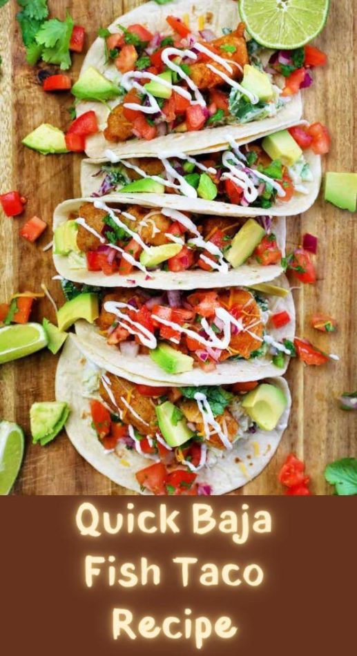 Quick Baja Fish Taco Recipe