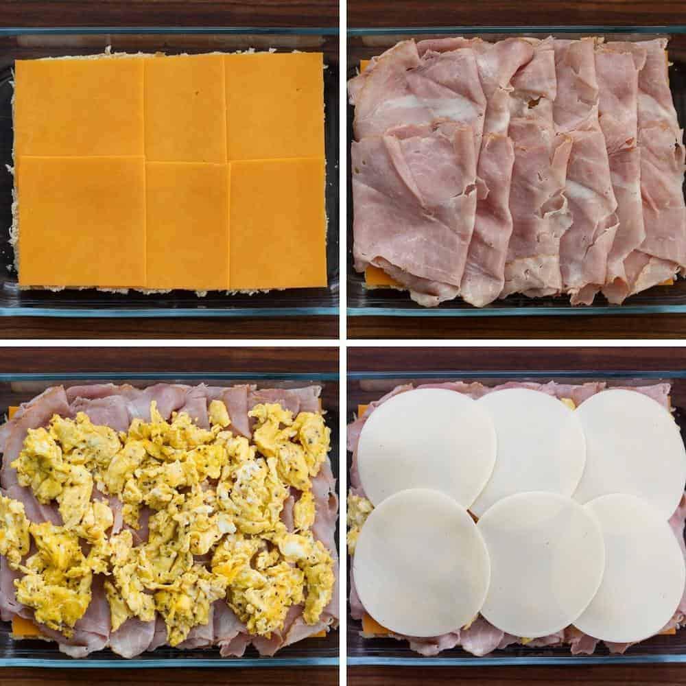 Quick Ham Egg & Cheese Breakfast Sandwiches Recipe