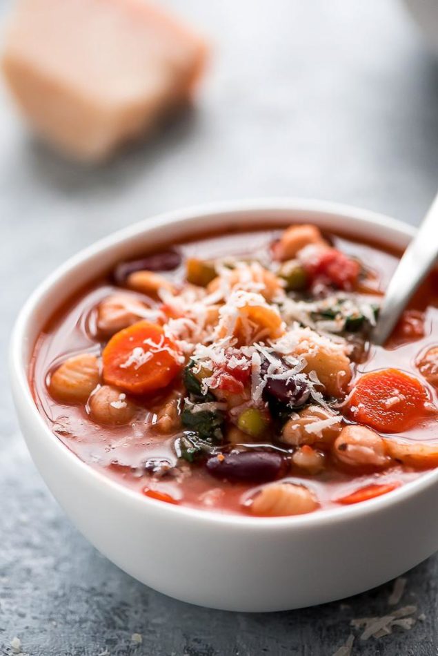 The Best Ever Italian Minestrone Soup Recipe - TASTYDONE