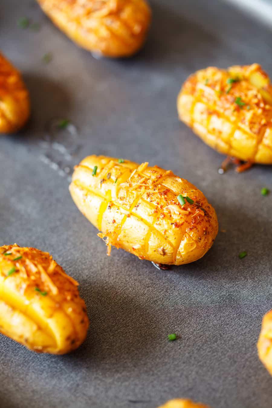 Super Easy Cheesy Roasted Potatoes Recipe
