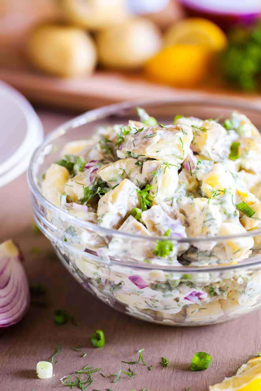Classic Country Potato Salad with Fresh Herbs