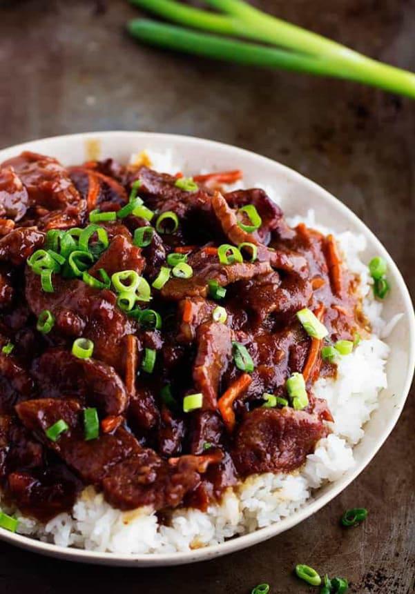Melt in Your Mouth Slow Cooker Mongolian Beef Recipe
