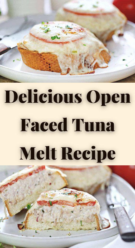 Delicious Open Faced Tuna Melt Recipe