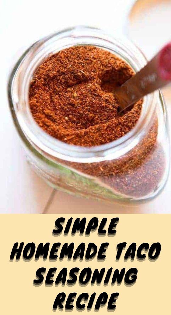 Simple Homemade Taco Seasoning Recipe