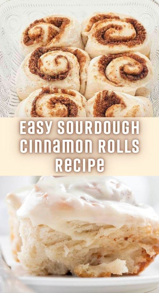 Easy Sourdough Cinnamon Rolls Recipe - TASTYDONE