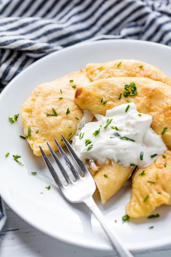 Homemade Pierogi with a Flavorful Potato and Cheese Mixture