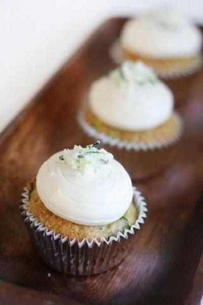 Zucchini Cupcakes with Homemade Cream Cheese Frosting