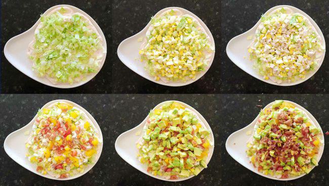 Seasoned Sour Cream-Based Southwest Cobb Salad Dip