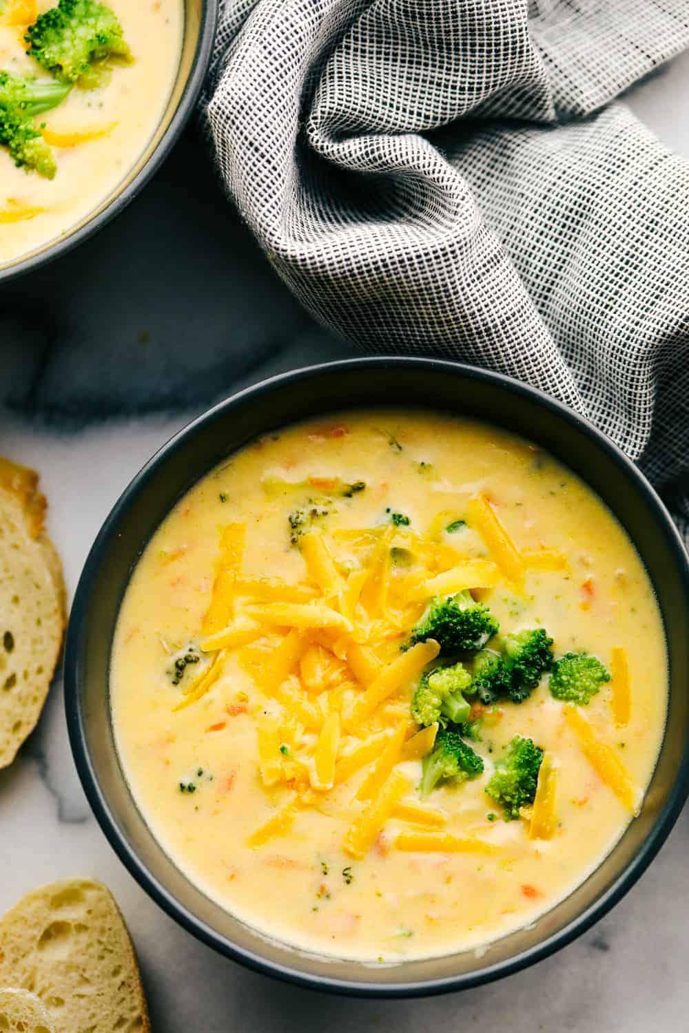 The Best Rich and Creamy Broccoli Cheese Soup Recipe