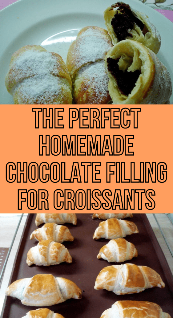 The perfect homemade chocolate filling for croissants