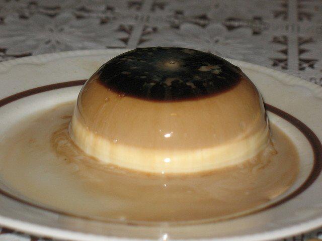 Coffee Panna Cotta with Liqueur and Rum