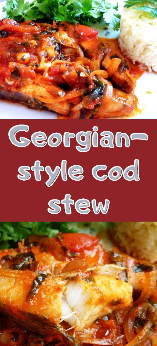 Georgian-style cod stew