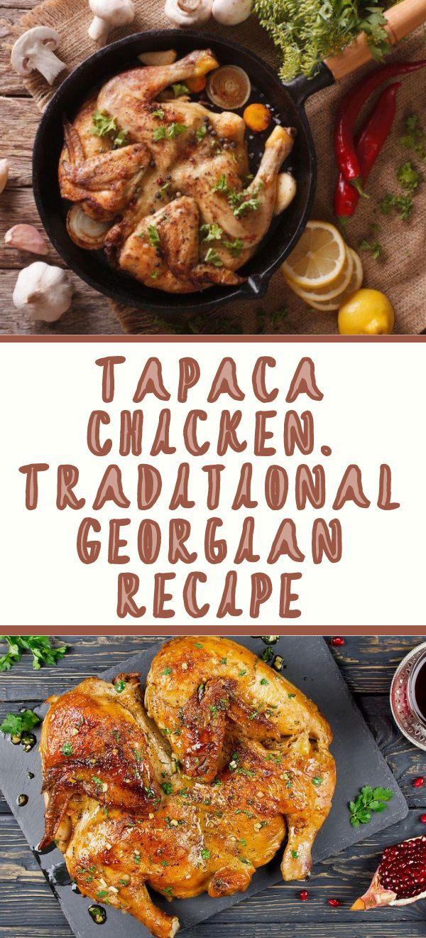 Tapaca Chicken. Traditional Georgian recipe