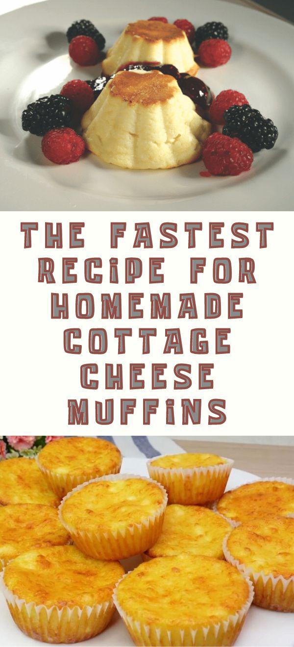The fastest recipe for homemade cottage cheese muffins