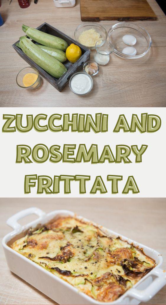 Zucchini and rosemary frittata