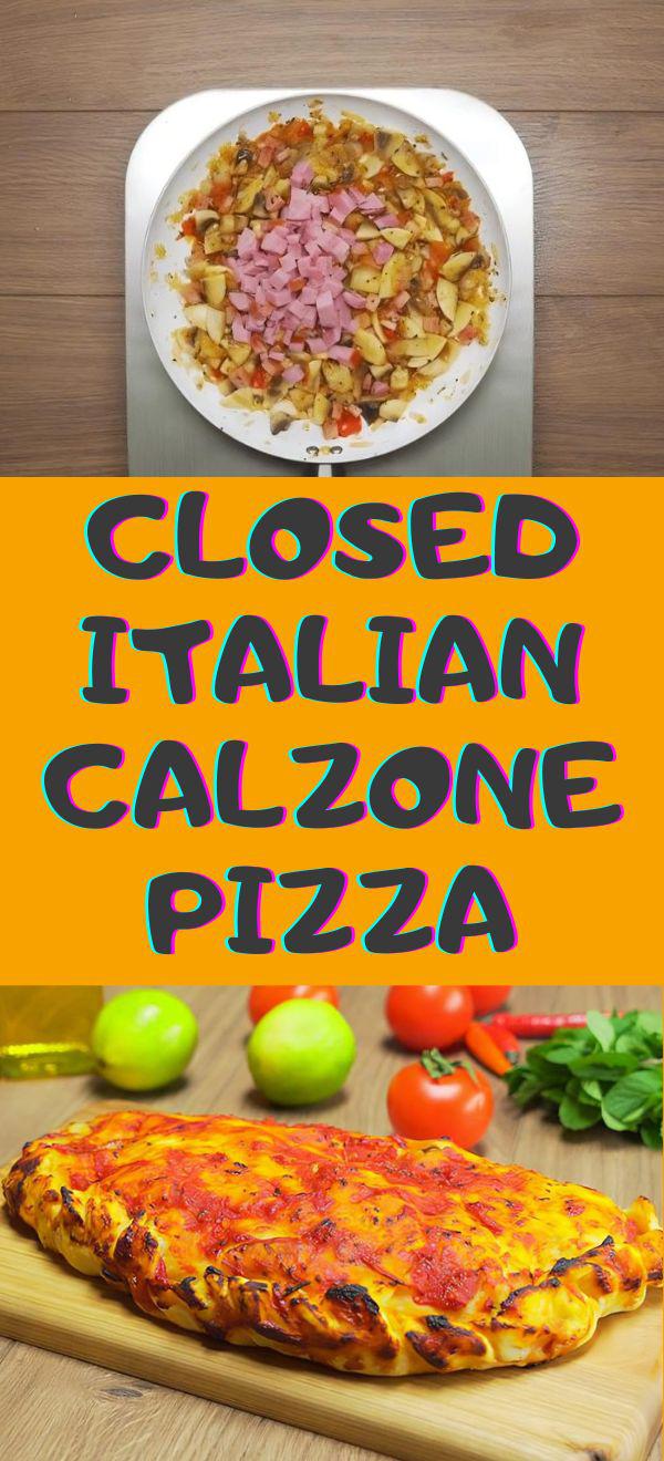 Closed Italian Calzone pizza