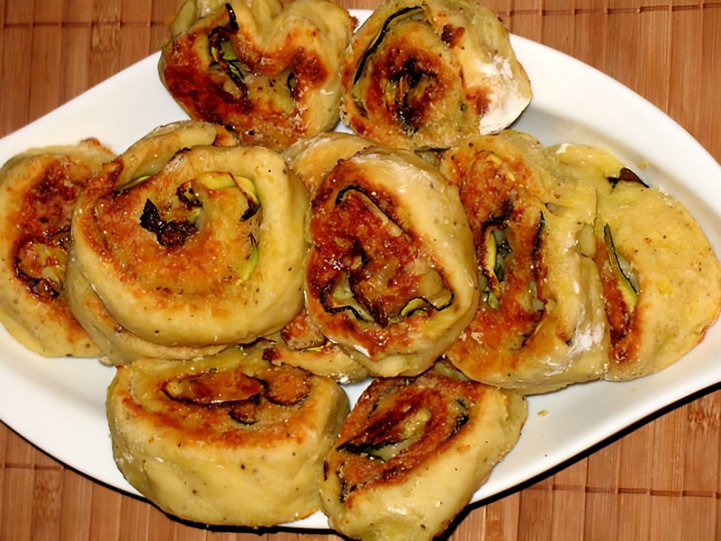 Potato Rolls with Grilled Zucchini