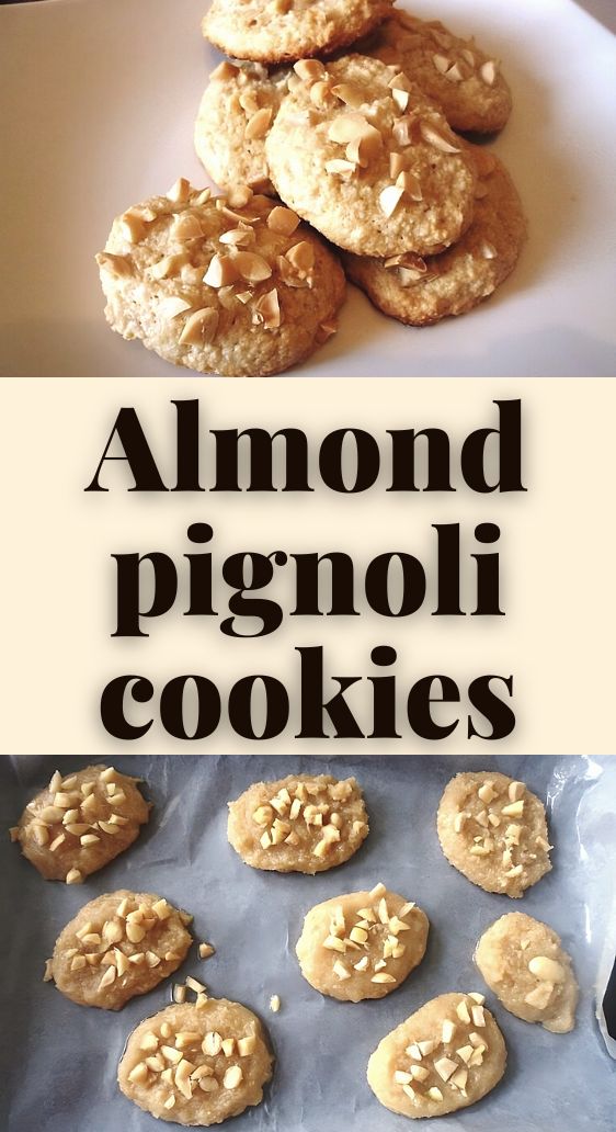 Almond pignoli cookies
