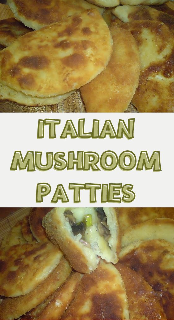 Italian mushroom patties