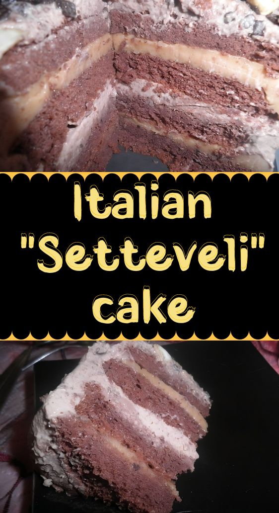 Italian "Setteveli" cake