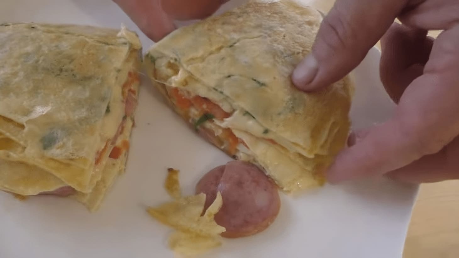 Delicious Layered Omelette in 5 Minutes
