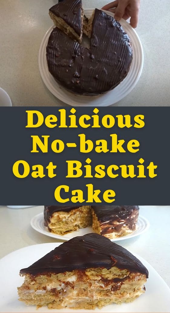 Delicious No-bake Oat Biscuit Cake