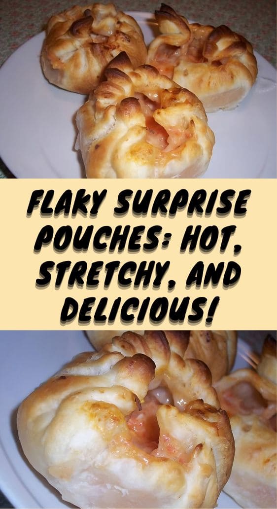 Flaky Surprise Pouches: Hot, Stretchy, and Delicious!